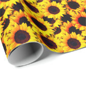 Sonnenblume Helianthus Geschenkpapier (Rolleneckpunkt)