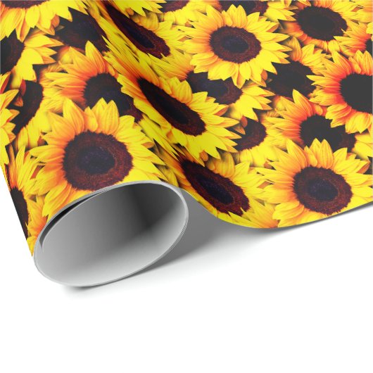 Sonnenblume Helianthus Geschenkpapier (Rolleneckpunkt)