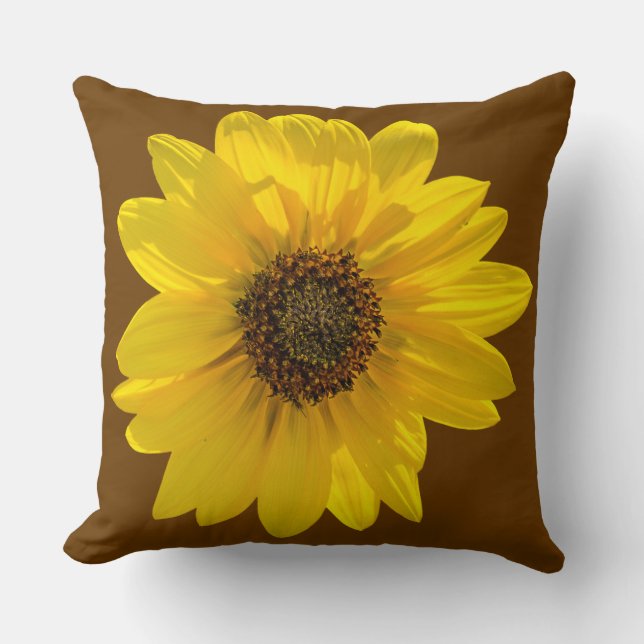 Sonnenblume (Helianthus), von der Sonne beleuchtet Kissen (Vorderseite)