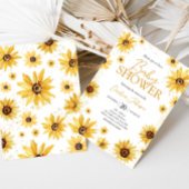 Sonnenblume Herbst Babydusche Einladung