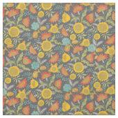 Sonnenblume Herbstgarten Whimsical Botanisch Stoff (Muster)