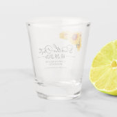 Sonnenblume Herbstliche Hochzeit im Herbst Save th Schnapsglas (Rückseite)