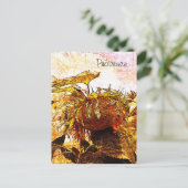 Sonnenblume, Herkunftsnachweis Postkarte (Stehend Vorderseite)