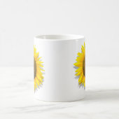 Sonnenblume, Herz innerhalb /Mug-Größe 11oz Kaffeetasse (Mittel)