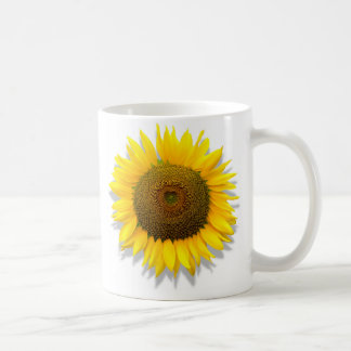 Sonnenblume, Herz innerhalb /Mug-Größe 11oz Kaffeetasse