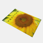 Sonnenblume Herzlich willkommen Fußmatte (Schrägansicht)