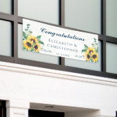 Sonnenblume Herzlichen Glückwunsch Hochzeit Empfan Banner (Äußeres Gebäude)