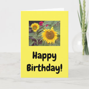 Sonnenblume Herzlichen Glückwunsch zum Geburtstag! Karte