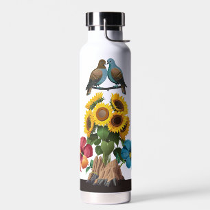 Sonnenblume Hibiskus Morning Dove Wasser Flasche