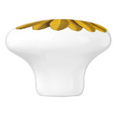 Sonnenblume Hippie Daisy Blume Floral BOHO Gelb Keramikknauf (Seitenansicht)