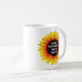 Sonnenblume Ho´oponopono Gebet Kaffeetasse (VorderseiteRechts)
