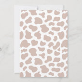 Sonnenblume Hochland Kuh Geburtstagspartei Einladung (Rückseite)