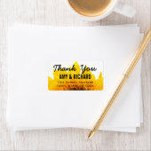 Sonnenblume-Hochzeit danken Ihnen Adressen-Etikett Adressaufkleber (Insitu)