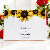 Sonnenblume Hochzeit gelb Große Geschenktüte