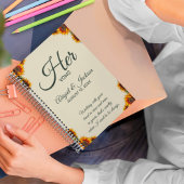 Sonnenblume Hochzeit ihre Stimmen individuell anpa Notizblock