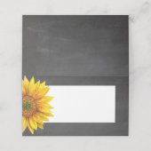 Sonnenblume. Hochzeit mit Blumenkohl im Halbpensio Platzkarte (Außenseite Aufgefaltet)