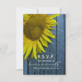 Sonnenblume Hochzeit RSVP (Vorderseite)
