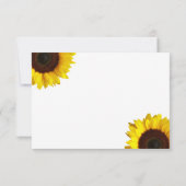 Sonnenblume Hochzeit RSVP Karte (Rückseite)