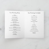 Sonnenblume-Hochzeits-Programm Programm (Innenseite)