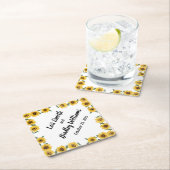 Sonnenblume Hochzeitstag Untersetzer (Vor Ort)