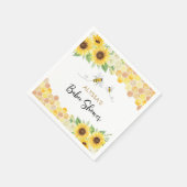 Sonnenblume Honey Bee Baby Dusche Serviette (Ecke)