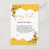 Sonnenblume Honeycomb Mommy-to-Bee Babydusche Begleitkarte (Vorderseite)