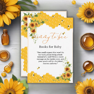 Sonnenblume Honeycomb Mommy-to-Bee Babydusche Begleitkarte