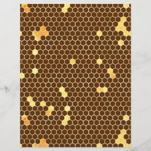 Sonnenblume Honeycomb Scrapbook Paper Sheet