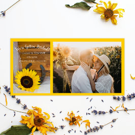 Sonnenblume Horseshoe Country Western Hochzeit Save The Date