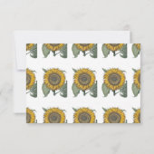 Sonnenblume Hortus Eystettensis , 1713 Dankeskarte (Rückseite)