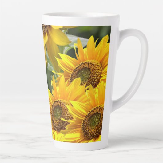 Sonnenblume Hummel Latte Tasse (Rechts)