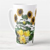 Sonnenblume Hummel Latte Tasse (Linke Ecke)