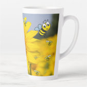 Sonnenblume Hummel Latte Tasse (Rechts)