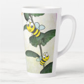 Sonnenblume Hummel Latte Tasse (Rechts)