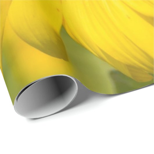 Sonnenblume Hummel Matte Wrapping Paper Geschenkpapier (Rolleneckpunkt)