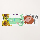 Sonnenblume Hummel Yoga Mat Yogamatte (Vorderseite (Horizontal))