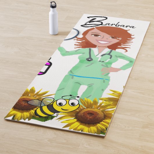 Sonnenblume Hummel Yoga Mat Yogamatte (Beispiel)