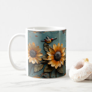 Sonnenblume Humming Bird Lady Bug Tasse