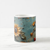 Sonnenblume Humming Bird Lady Bug Tasse (Mittel)