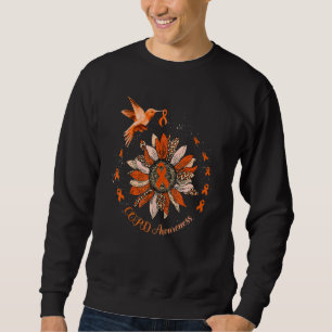 Sonnenblume Hummingbird Orange Ribbon Copd Warrior Sweatshirt