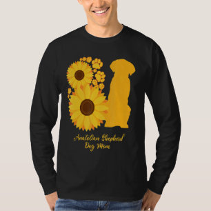 Sonnenblume Hund Mama Anatolischer Schäferhund T-Shirt
