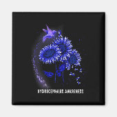 Sonnenblume Hydrocephalus Bewusstsein Magnet (Vorne)