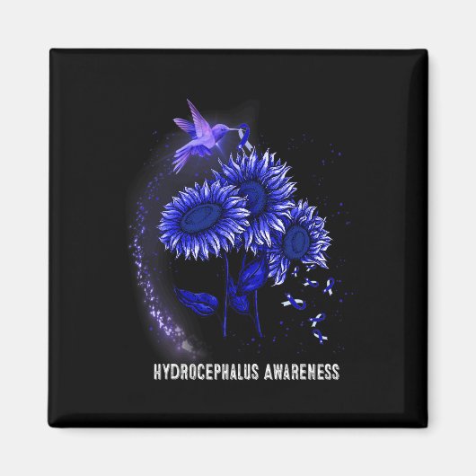 Sonnenblume Hydrocephalus Bewusstsein Magnet (Vorne)
