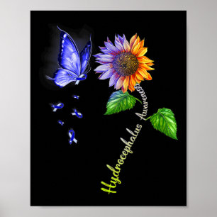 Sonnenblume Hydrocephalus Bewusstsein Poster
