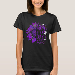 Sonnenblume I Tragen Lila Band für Scleroderma Awa T-Shirt