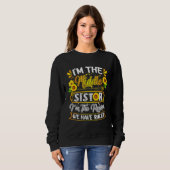 Sonnenblume Ich bin die Schwester der Mitte, ich b Sweatshirt (Vorne ganz)