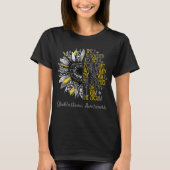 Sonnenblume Ich bin die Sturm Glioblastoma Bewusst T-Shirt (Vorderseite)