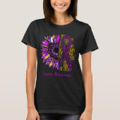 Sonnenblume Ich bin die Sturm Lupus Bewusstsein T-Shirt (Vorderseite)