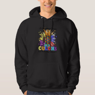 Sonnenblume Ich sehe deine wahren Farben Autismus- Hoodie