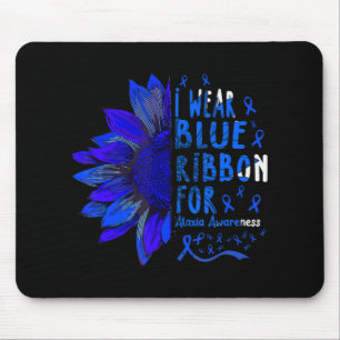 Sonnenblume Ich trage blaues Band für Ataxie Sensi Mousepad